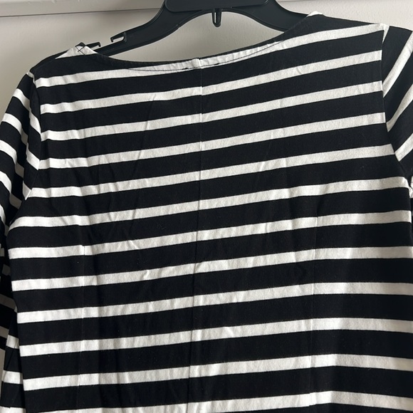 J.Crew Factory Size XS Striped Dress with Flutter Sleeves - Picture 15 of 17